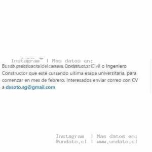 Practicante de Construcción Civil