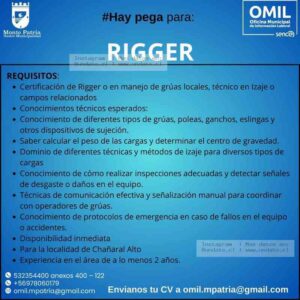 Rigger Certificación En Izaje – Chañaral Alto