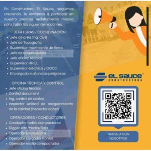 Oportunidades De Empleo En Constructora El Sauce – Vacantes Técnicas Y Operativas
