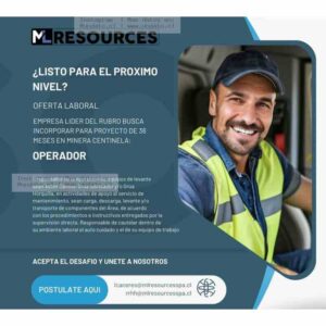 Operador Camión Grúa Minera Centinela