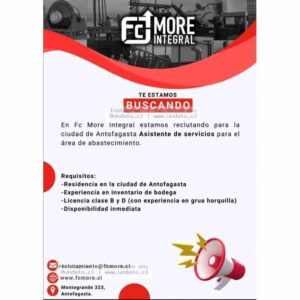 Asistente de Servicios Antofagasta