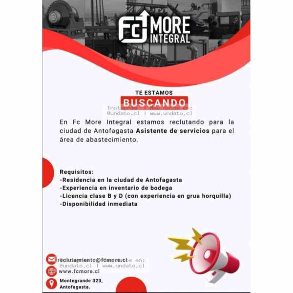 Asistente de Servicios Antofagasta