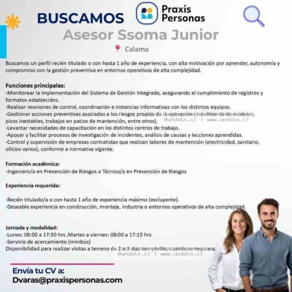 Asesor SSOMA Junior Calama
