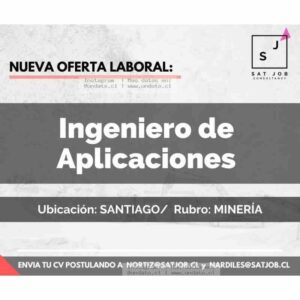 Ingeniero de Aplicaciones - Minería en Santiago