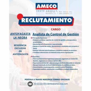Analista de Control de Gestión – Antofagasta