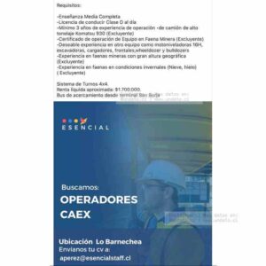 Operadores CAEX para Minería – Camión Komatsu 930