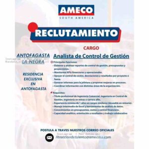 Analista de Control de Gestión – Antofagasta