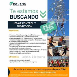 Jefe de Control y Protección Eléctrica