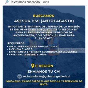 Asesor HSS Antofagasta