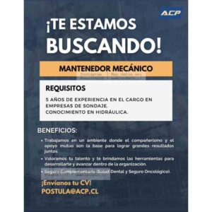 Mantenedor Mecánico – Sondaje