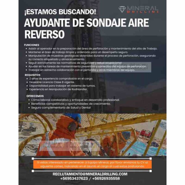 Ayudante de Sondeo Aire Reverso
