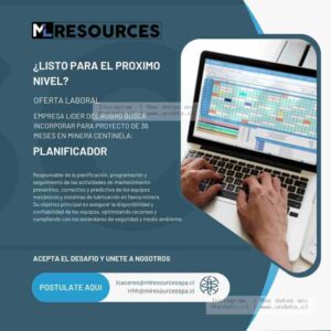 Planificador de Mantenimiento Minería Centinela