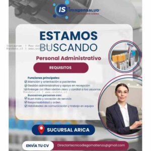 Personal Administrativo – Laboratorio Clínico Arica