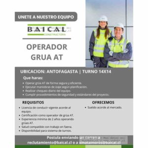 Operador Grúa AT Antofagasta
