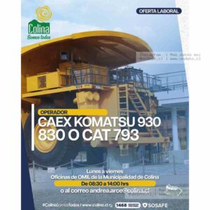 Operador Gaex Komatsu 930 - Colina