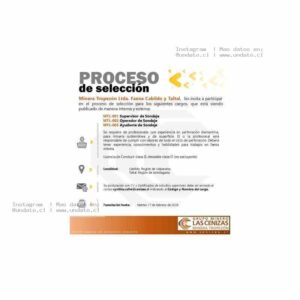Vacantes Sondaje Minera Tropezón