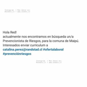 Prevencionista de Riesgos Maipú