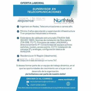 Supervisor en Telecomunicaciones