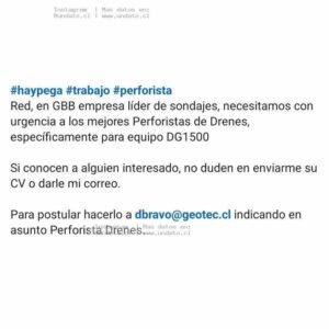 Perforistas Drenes DG1500