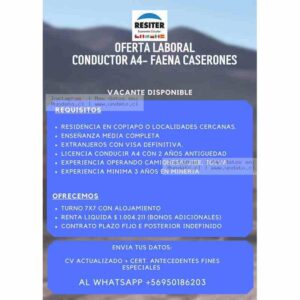 Conductor A4 - Faena Caserones