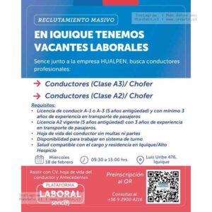 Conductores Profesionales Iquique