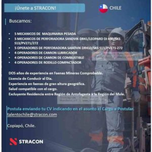 Mecánicos y Operadores – STRACON Chile