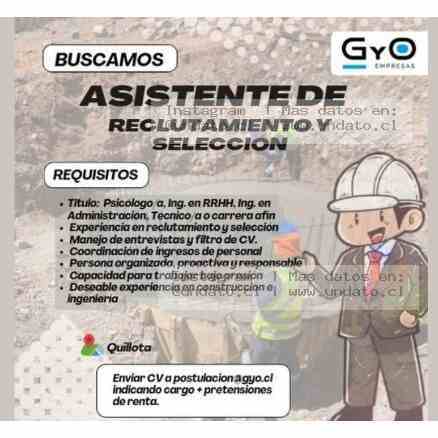 Asistente De Reclutamiento Y Selección - Quillota