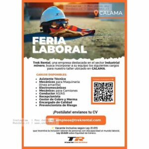 Vacantes en Trek Rental Calama