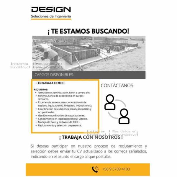 Encargada De RRHH - Soluciones De Ingeniería