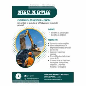 Oferta Empleo Minería Tal Tal