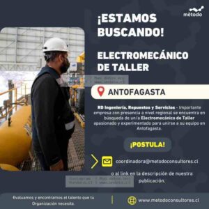 Electromecánico de Taller en Antofagasta
