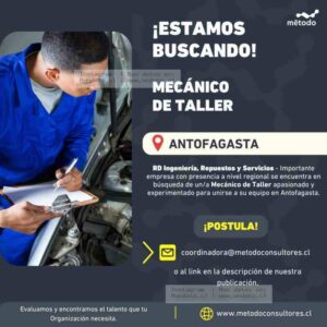 Mecánico de Taller Antofagasta