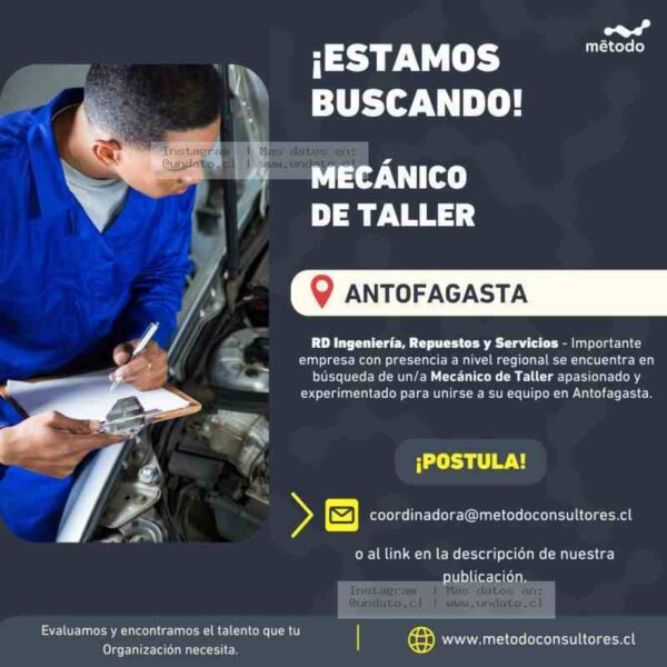 Mecánico de Taller Antofagasta