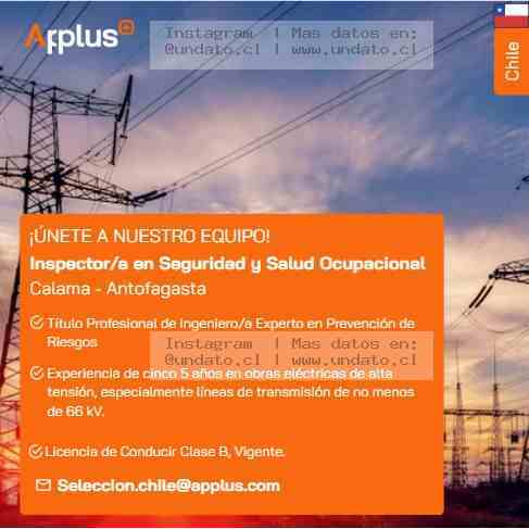 Inspector de Seguridad y Salud Ocupacional