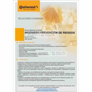 Ingeniero Prevención de Riesgos Minería
