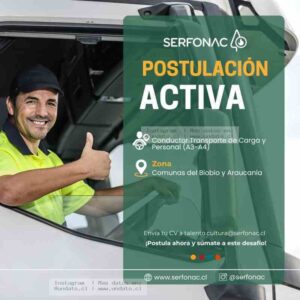 Conductor Transporte de Carga y Personal (A3-A4)