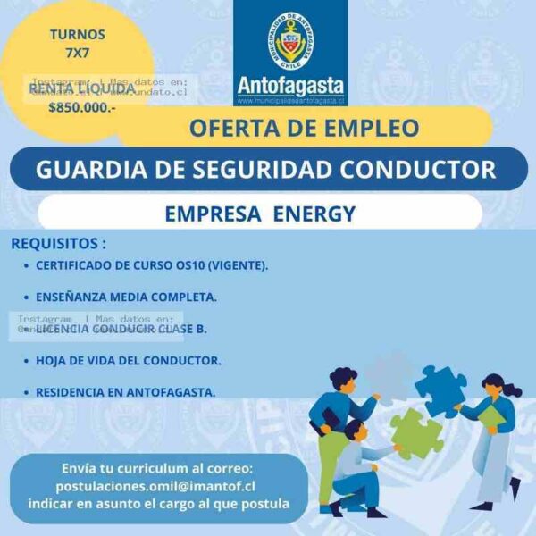 Guardia de Seguridad Conductor – Antofagasta