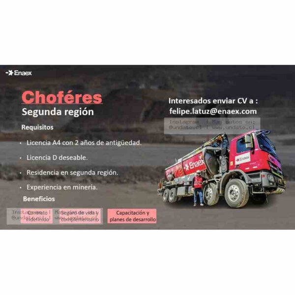 Chóferes – Segunda Región