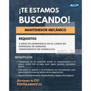 Mantenedor Mecánico Sondaje