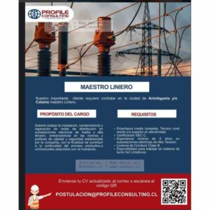Técnico Electricista HV Subestaciones