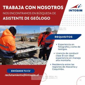 Asistente de Geólogo en Intosim