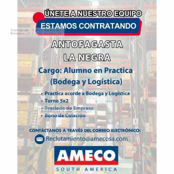 Alumno en Práctica Bodega y Logística