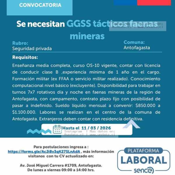 GGSS Tácticos Mineros Antofagasta