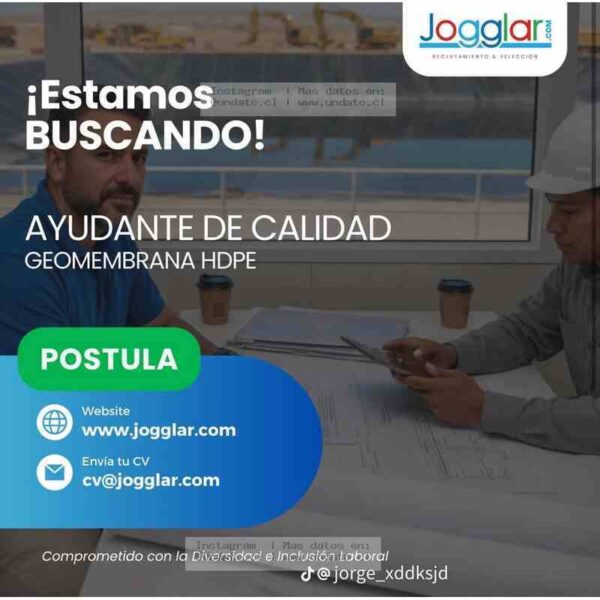 Ayudante De Calidad Geomembrana HDPE