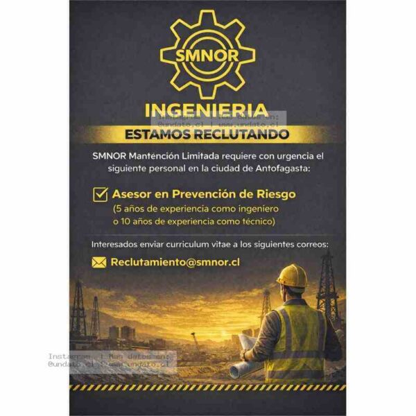 Asesor en Prevención de Riesgo – Antofagasta