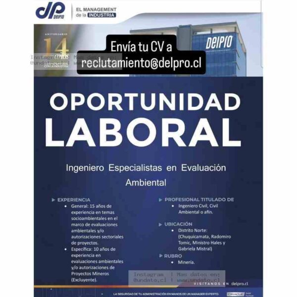 Ingeniero Ambiental - Evaluación Minera