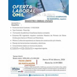Maestro de Obras Civiles – RD Ingeniería
