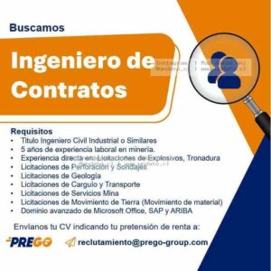 Ingeniero de Contratos Minería