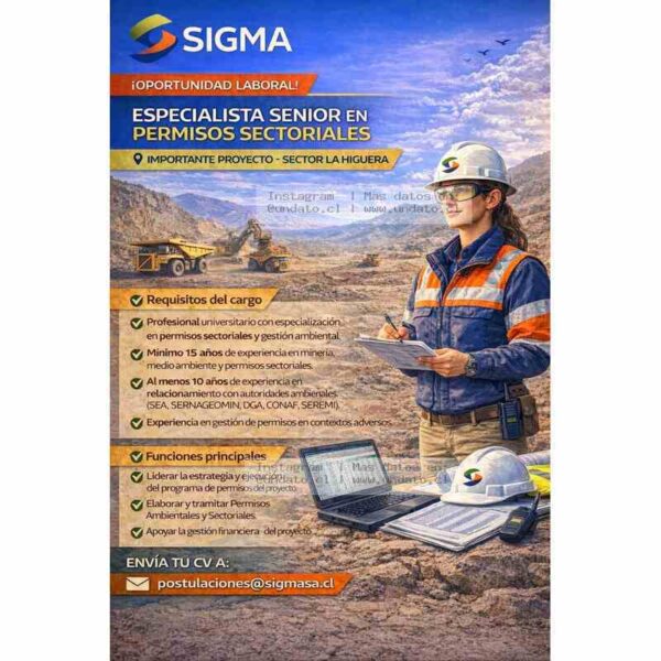 Especialista Senior en Permisos Sectoriales