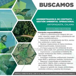 Administrador/a de Contrato – Gestión Ambiental